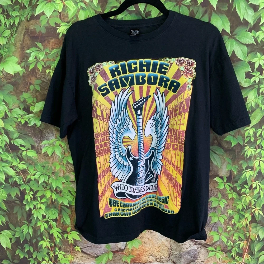 MAGIC ECO Black Richie Sambora Les Paul Honors Graphic Tee, L